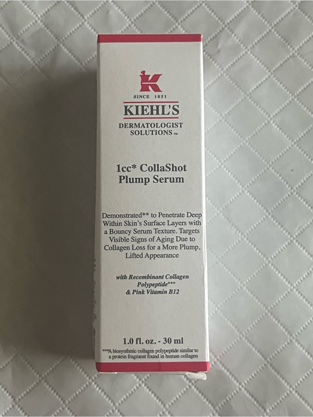 Kiehl's White and Pink CollaShot Plump Serum Moisturizer